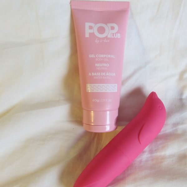 Kit Prazer Discreto- Golfinho Vibrante + Pop Lub Neutro - Imagem 2